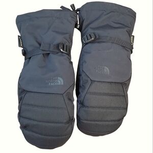 The North Face Mittens. Black gortex and leather. Unisex XL